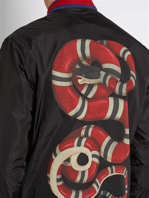 gucci jacket with snake women& 39|Gucci bomber track jacket.